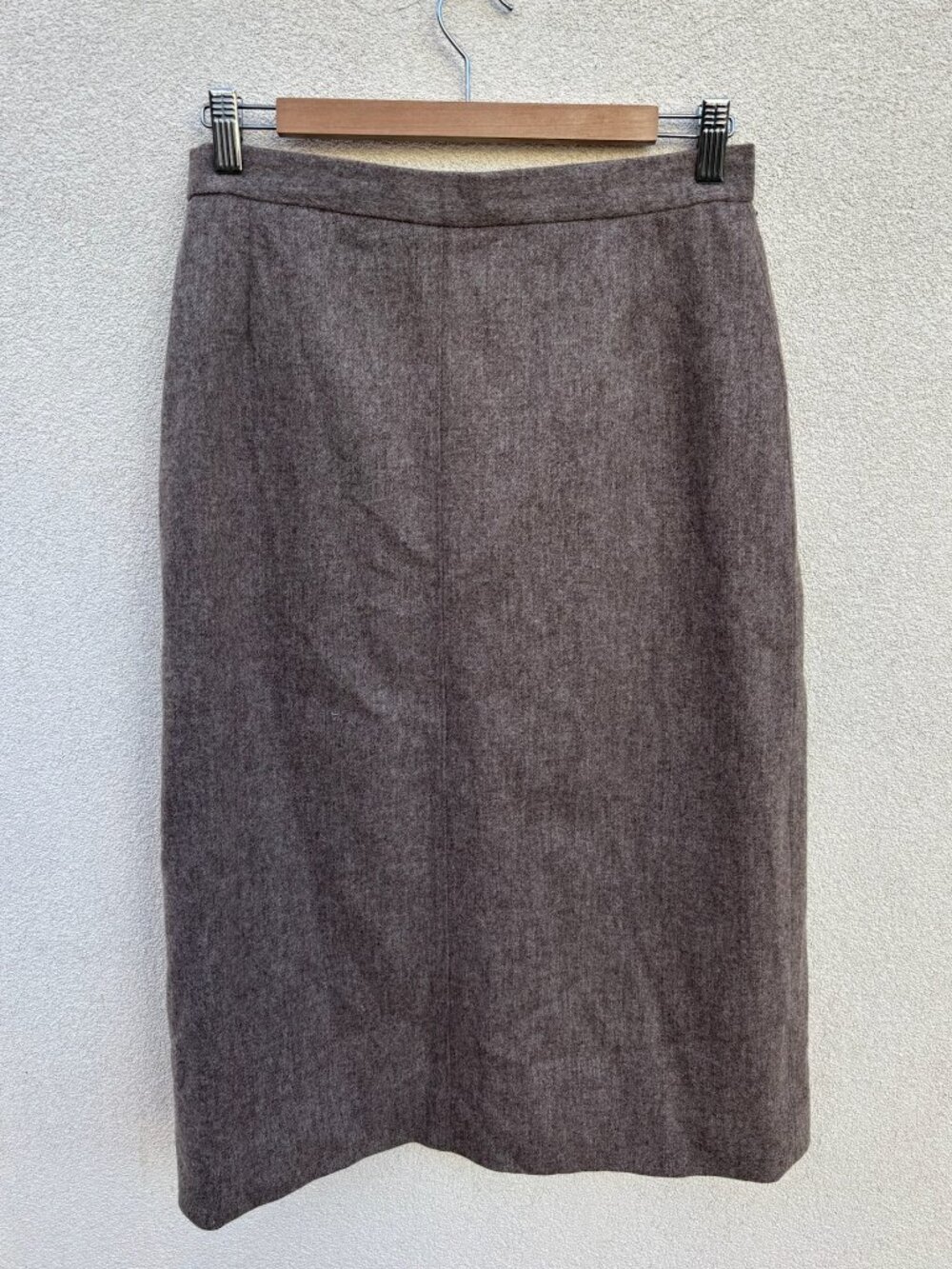 VINTAGE 90s Wool Brown Skirt by Koret Career